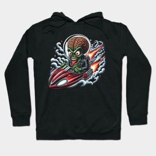 Mars Attacks Ack Hot Rod by HomeStudio Hoodie